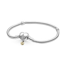 Load image into Gallery viewer, Disney Princess Pandora Moments Heart Snake Chain Bracelet
