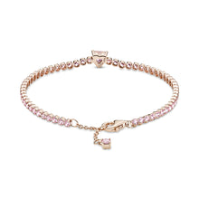 Load image into Gallery viewer, Sparkling Heart Tennis Bracelet
