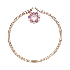 Moments Heraldic Radiance Padlock Clascp Bracelet