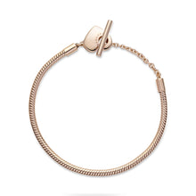 Load image into Gallery viewer, Pandora Moments Heart T-Bar Snake Chain Bracelet
