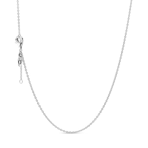 PANDORA MOMENTS STUDDED Chain Necklace, Sterling Silver S925 Ale, With  Pouch £44.99 - PicClick UK
