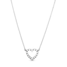 Load image into Gallery viewer, Sparkling Open Heart Necklace
