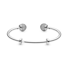 Load image into Gallery viewer, Pandora Moments Open Pavé Bangle
