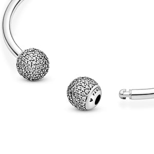 Pandora Moments Open Pavé Bangle