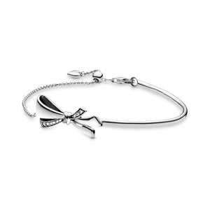 Sparkling Bow Slider Bracelet