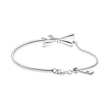 Load image into Gallery viewer, Sparkling Bow Slider Bracelet
