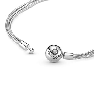 Pandora Moments Multi Snake Sterling Silver Chain Bracelet