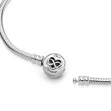Load image into Gallery viewer, Pandora Moments Heart Infinity Clasp Snake Chain Bracelet
