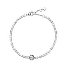 Load image into Gallery viewer, Sparkling Halo Tennis Bracelet
