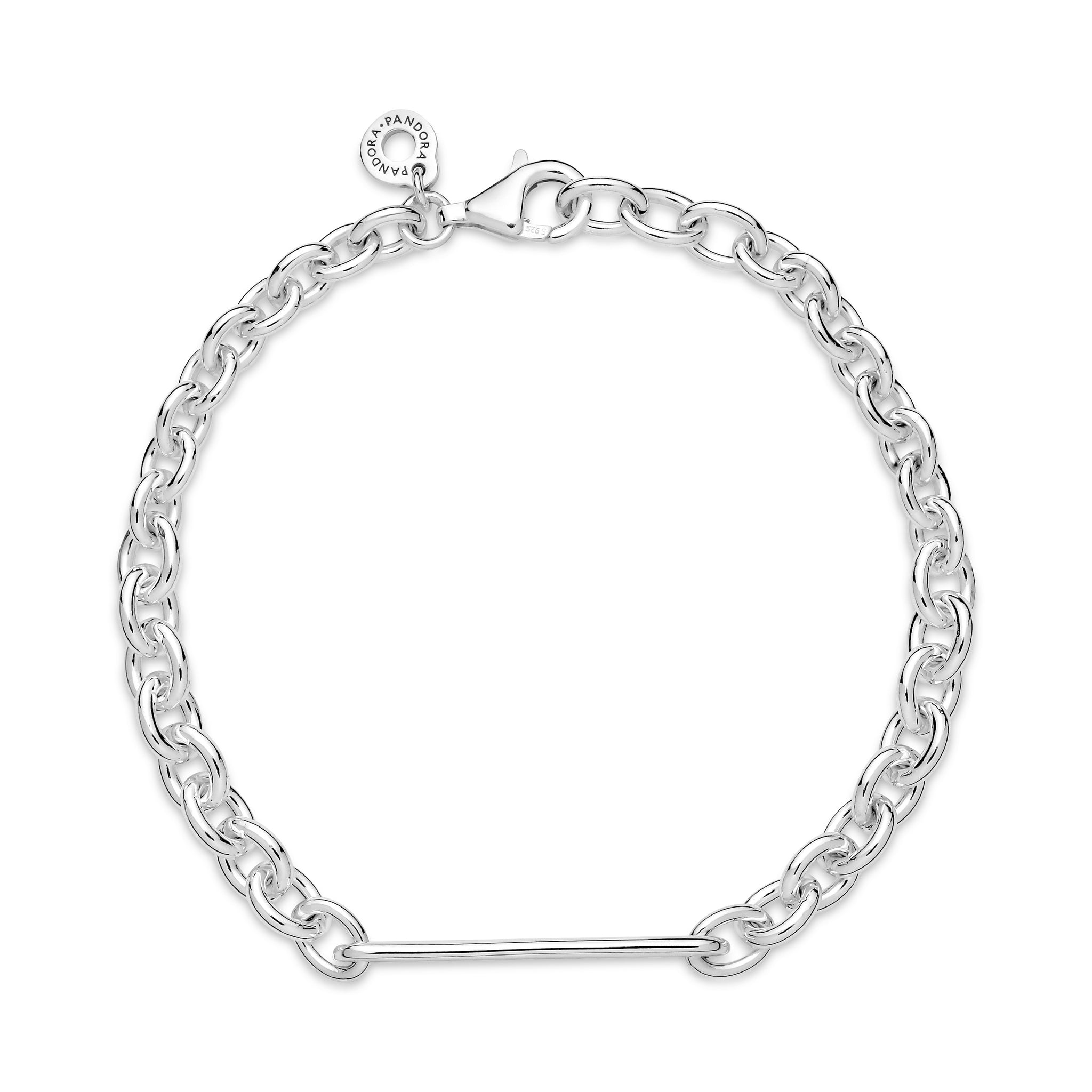 Engravable Bar Link Bracelet