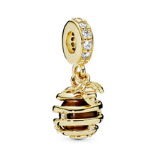 Load image into Gallery viewer, Sparkling Beehive Dangle Charm
