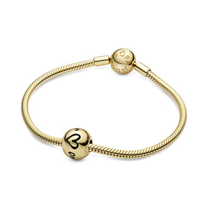 Polished Script & Heart Charm