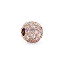 Load image into Gallery viewer, Pink Beaded Texture Clip Charm
