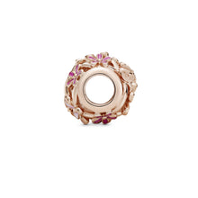 Load image into Gallery viewer, Openwork Pink Daisy Flower Charm
