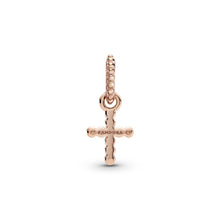 Load image into Gallery viewer, Beaded Cross Dangle Charm
