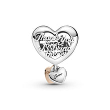 Load image into Gallery viewer, Thank You Mum Heart Charm
