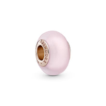 Load image into Gallery viewer, Matte Pink Murano Glass Charm
