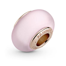 Load image into Gallery viewer, Matte Pink Murano Glass Charm
