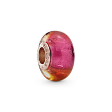 Load image into Gallery viewer, Glittering Sunset Murano Glass Charm
