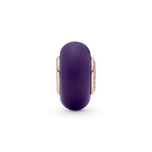 Load image into Gallery viewer, Matte Purple Murano Glass Charm
