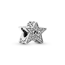 Load image into Gallery viewer, Sparkling Asymmetric Star Charm
