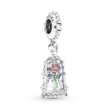 Load image into Gallery viewer, Disney Beauty and the Beast Enchanted Rose Dangle Charm
