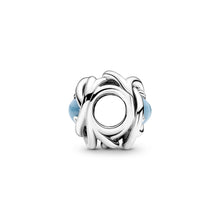 Load image into Gallery viewer, Turquoise Blue Eternity Circle Charm
