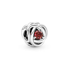 Load image into Gallery viewer, True Red Eternity Circle Charm
