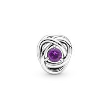 Load image into Gallery viewer, Purple Eternity Circle Charm
