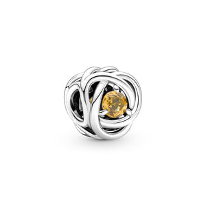 Honey Eternity Circle Charm