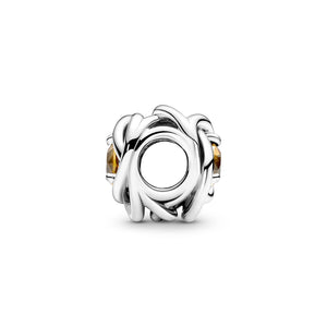 Honey Eternity Circle Charm