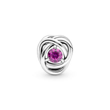 Load image into Gallery viewer, Pink Eternity Circle Charm
