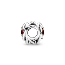 Load image into Gallery viewer, Red Eternity Circle Charm
