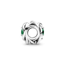 Load image into Gallery viewer, Green Eternity Circle Charm
