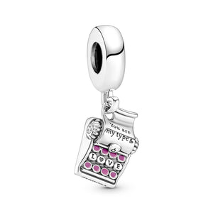 Typewriter Dangle Charm