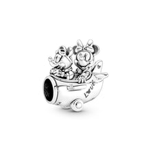 Load image into Gallery viewer, Disney Mickey Mouse &amp; Minnie Mouse Airplane Charm
