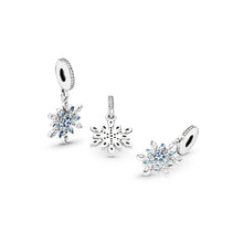 Load image into Gallery viewer, Shimmering Snowflake Dangle Charm
