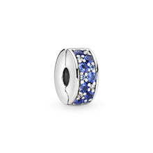 Load image into Gallery viewer, Blue Pavé Clip Charm
