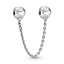 Load image into Gallery viewer, Pandora Logo Safety Chain Charm
