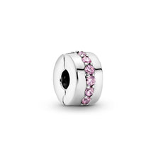 Load image into Gallery viewer, Pink Sparkling Row Clip Charm
