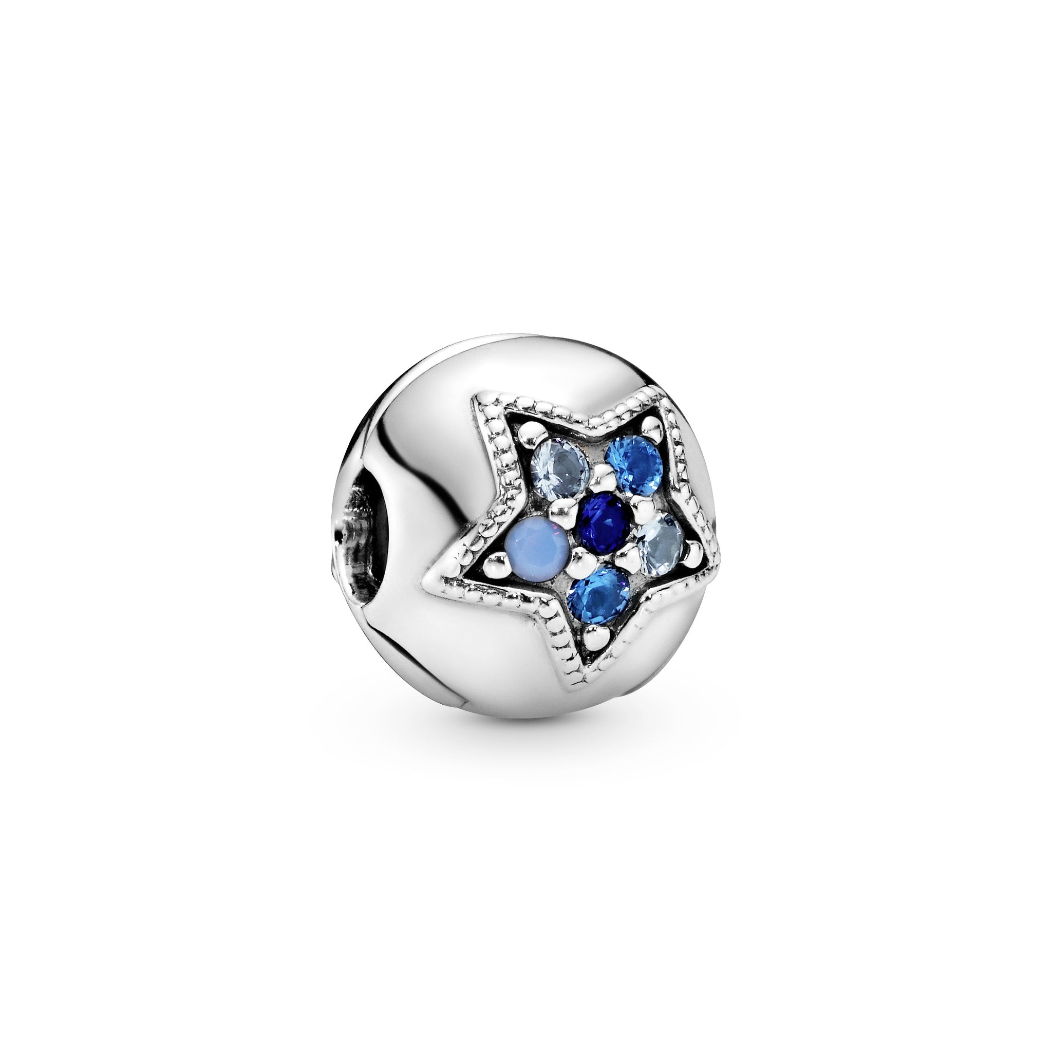 Bright Blue Star Clip Charm