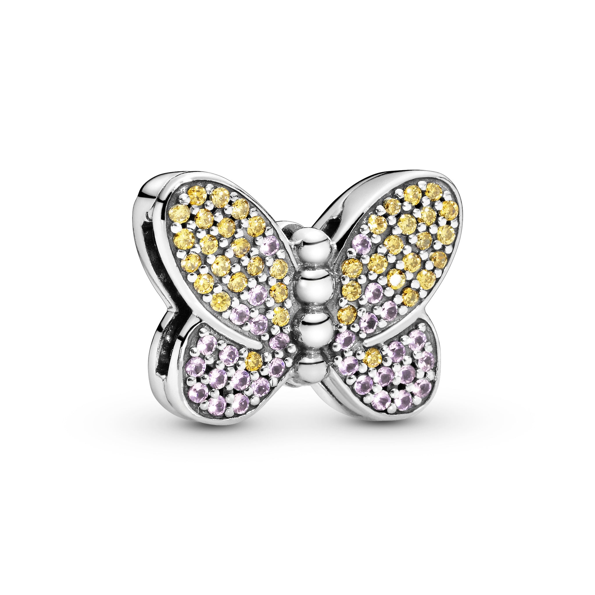 Pavé Butterfly Clip Charm - Main Image