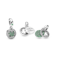 Load image into Gallery viewer, Lucky Four Leaf Clover Dangle Charm
