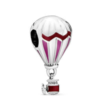 Load image into Gallery viewer, Red Hot Air Balloon Travel Charm
