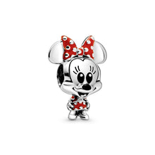 Load image into Gallery viewer, Disney Minnie Mouse Dotted Dress &amp; Bow Charm

