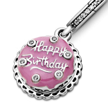 Load image into Gallery viewer, Pink Birthday Cake Dangle Charm
