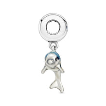 Load image into Gallery viewer, Shimmering Dolphin Dangle Charm
