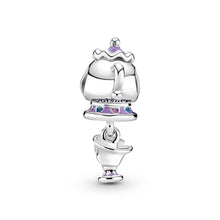 Load image into Gallery viewer, Disney Beauty and the Beast Mrs. Potts and Chip Dangle Charm
