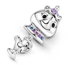 Load image into Gallery viewer, Disney Beauty and the Beast Mrs. Potts and Chip Dangle Charm

