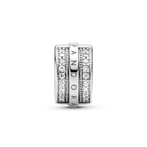 Sparkling Pavé Lines and Logo Clip